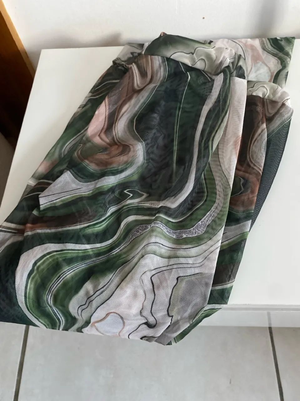 Saída de praia tule conjunto camisa+calça  - Foto 2