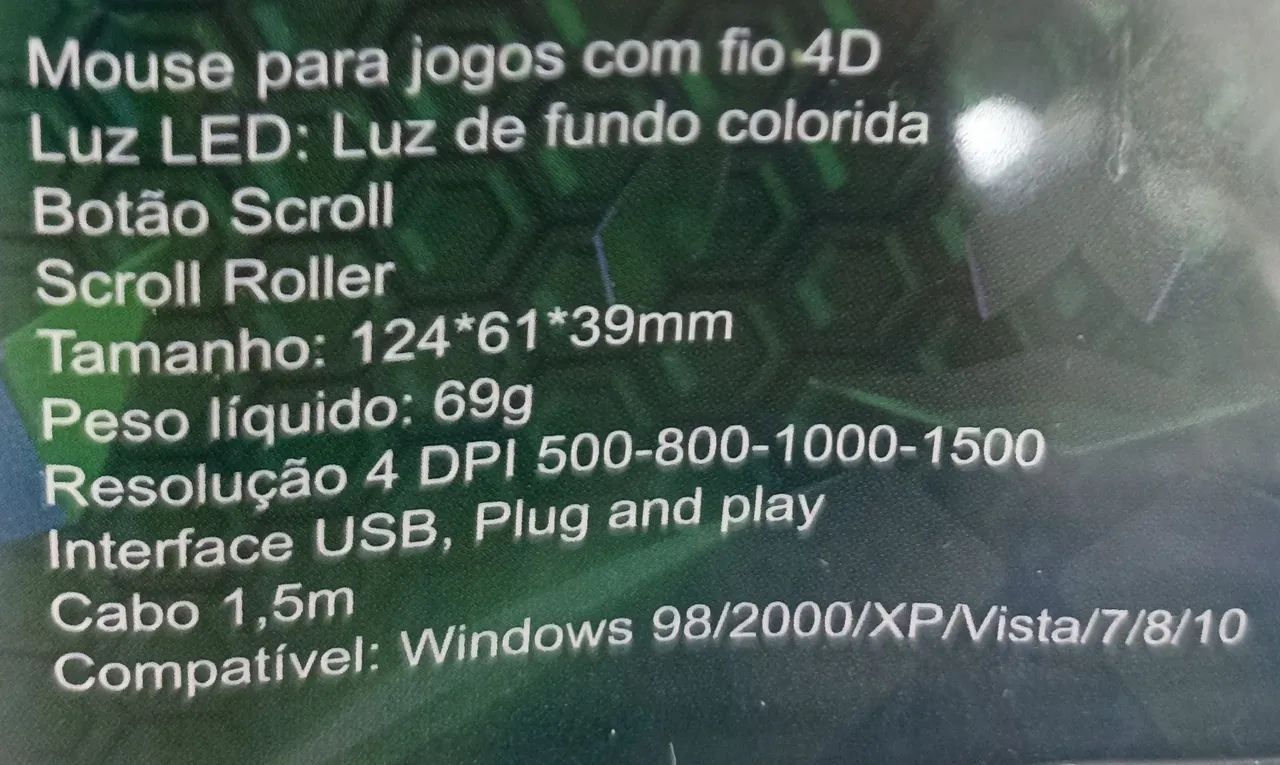 Mouse Maxmidia 1500 DPI - Novo - Foto 4