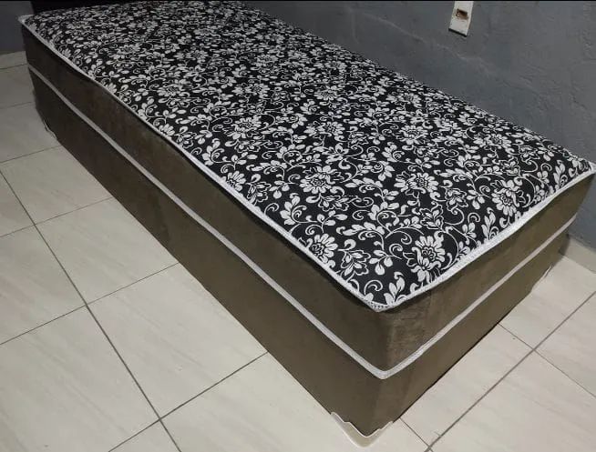 Cama de solteiro de mola 