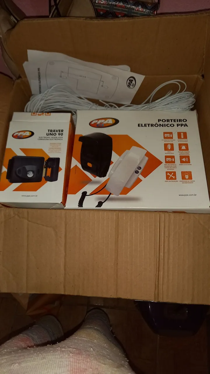 Kit Porteiro Eletrônico PPA + Trava Elétrica Uno 90