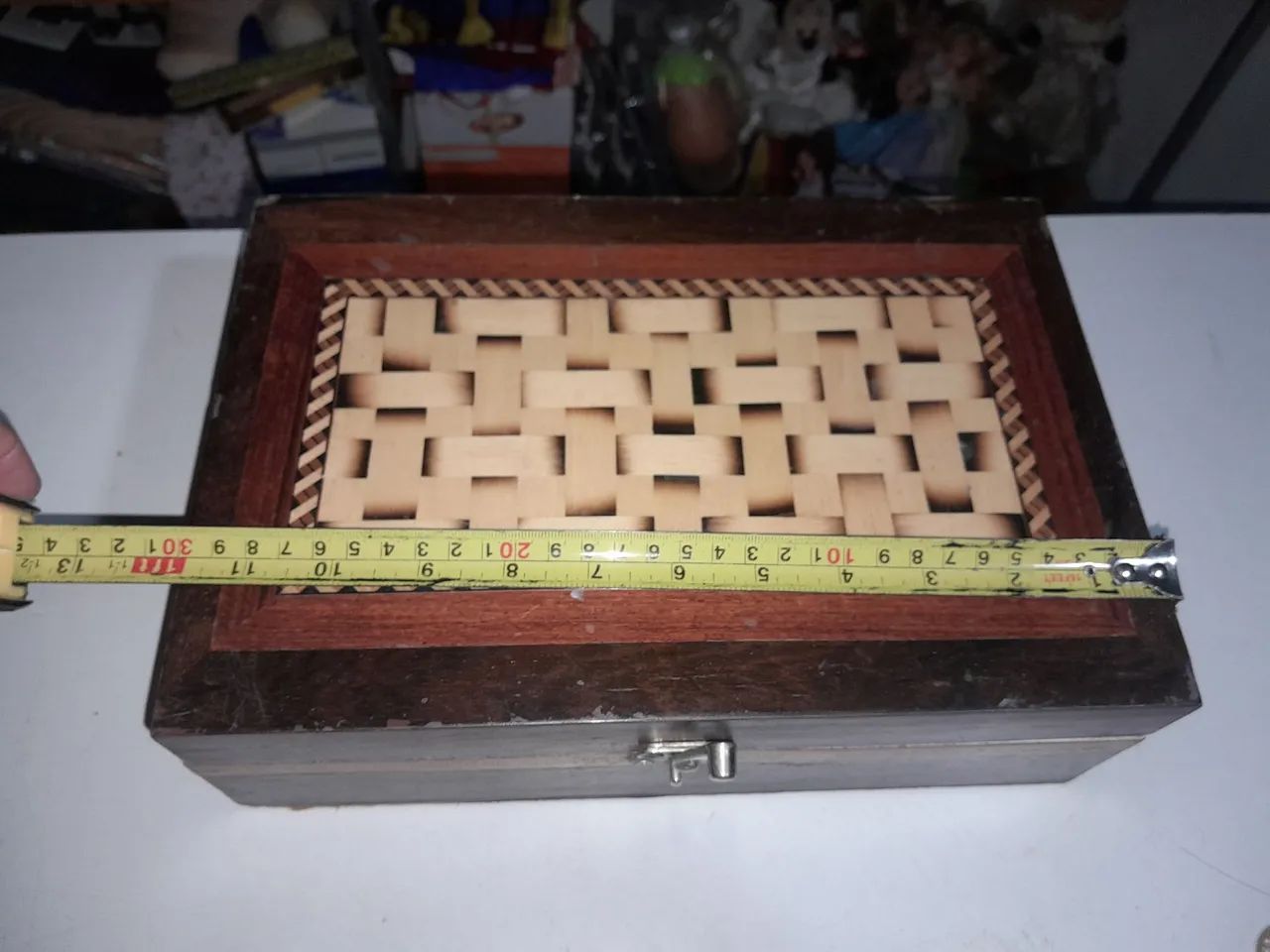 Caixa de madeira antiga machetaria... - Foto 6