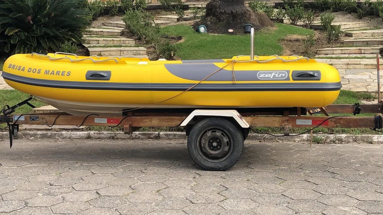 Bote inflavel zefir 360 gold 2007/2023 e carreta rodoviária - Foto 12