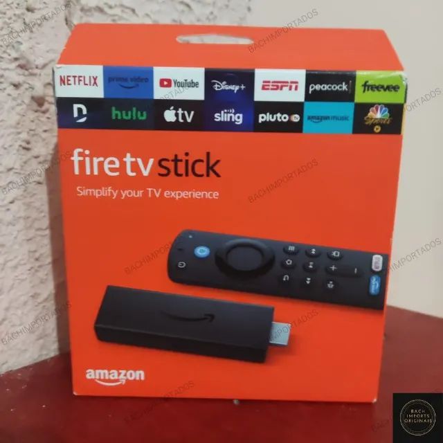 Aparelho Transforma Tv Smart Amazon Fire Tv Stick 3ª Geração Lacrado "Somos Loja"