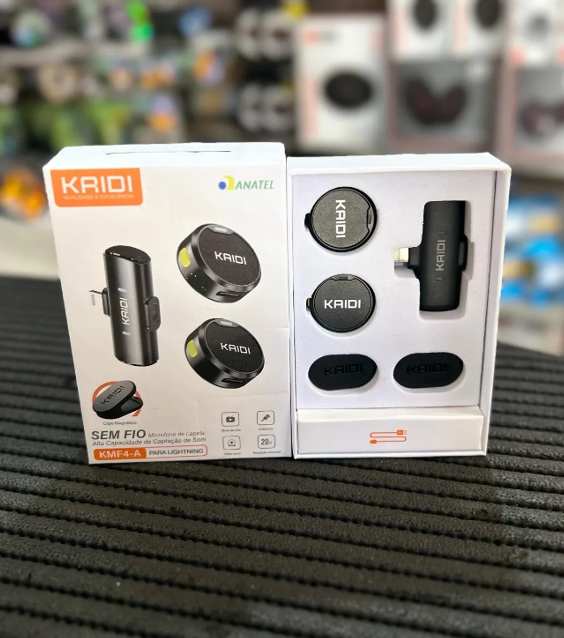 microfone lapela kaidi imã