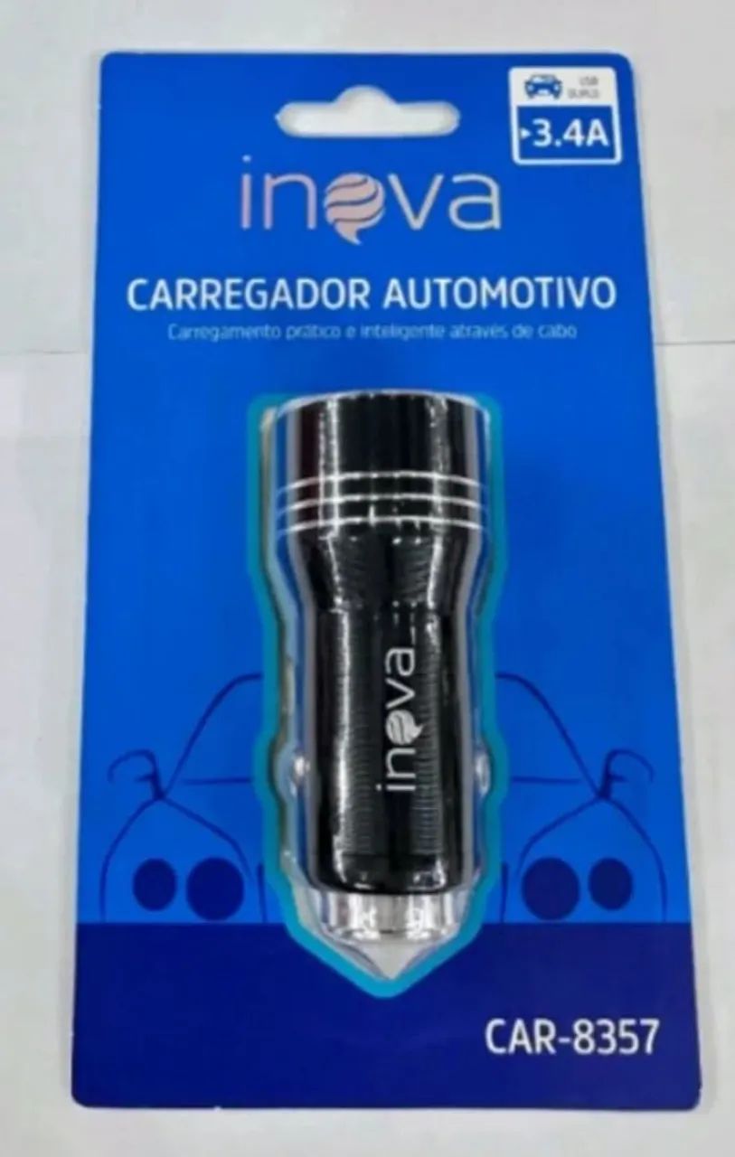 Carregador Veicular para Smartwatch 3.4A Inova  - Foto 3