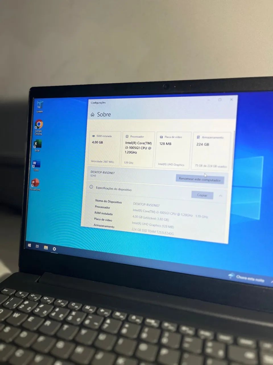 Notebook Lenovo Ideapad I3 10gen SSD 240gb - Foto 3