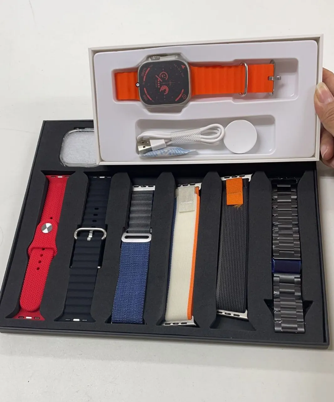 Relógio Smartwatch Ultra + 7 Pulseiras