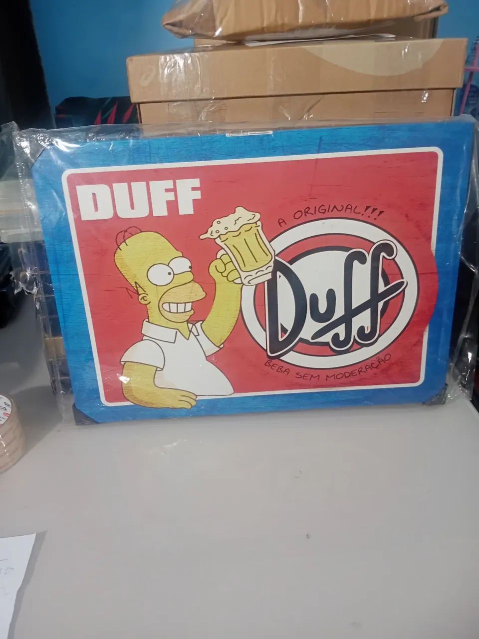 Placa decorativa Retangular Simpsons Duff30 x23cm - Foto 5