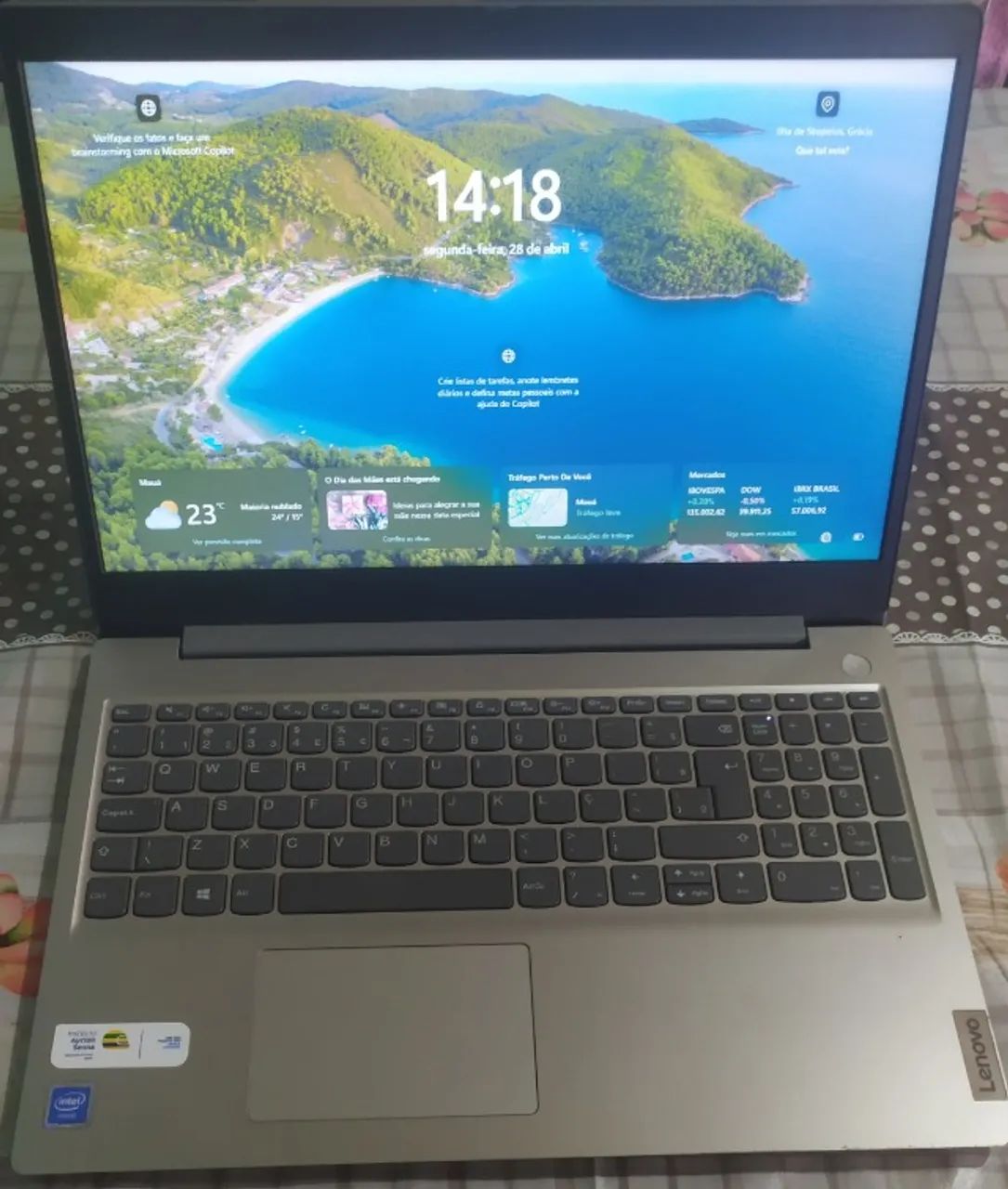 Notebook LENOVO Ideapad 3i 82BU0001BR Windows 10 15,6 Polegadas 128GB 4GB  Intel Celeron - Foto 2