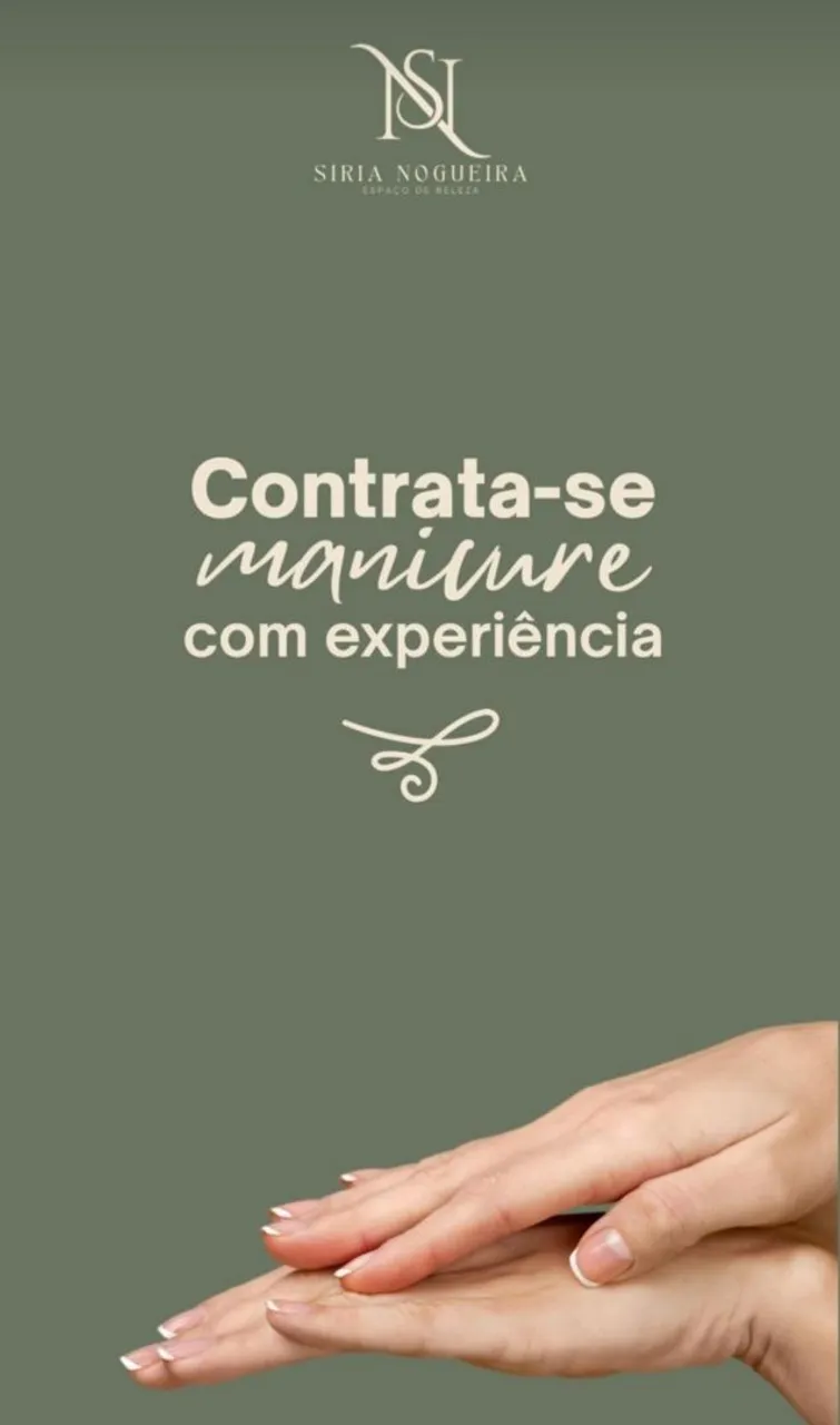 Contrata-se manicure 