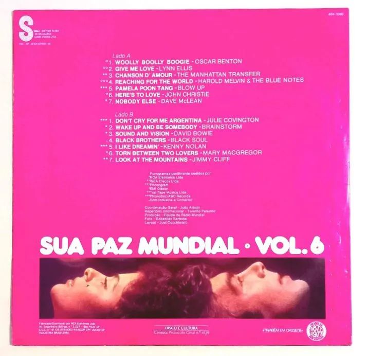 Disco de Vinil - Sua Paz Mundial Vol. 6 (1977) - Foto 2