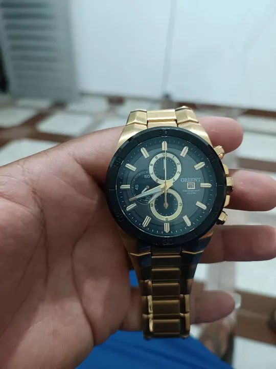 Relógio Orient Masculino Dourado