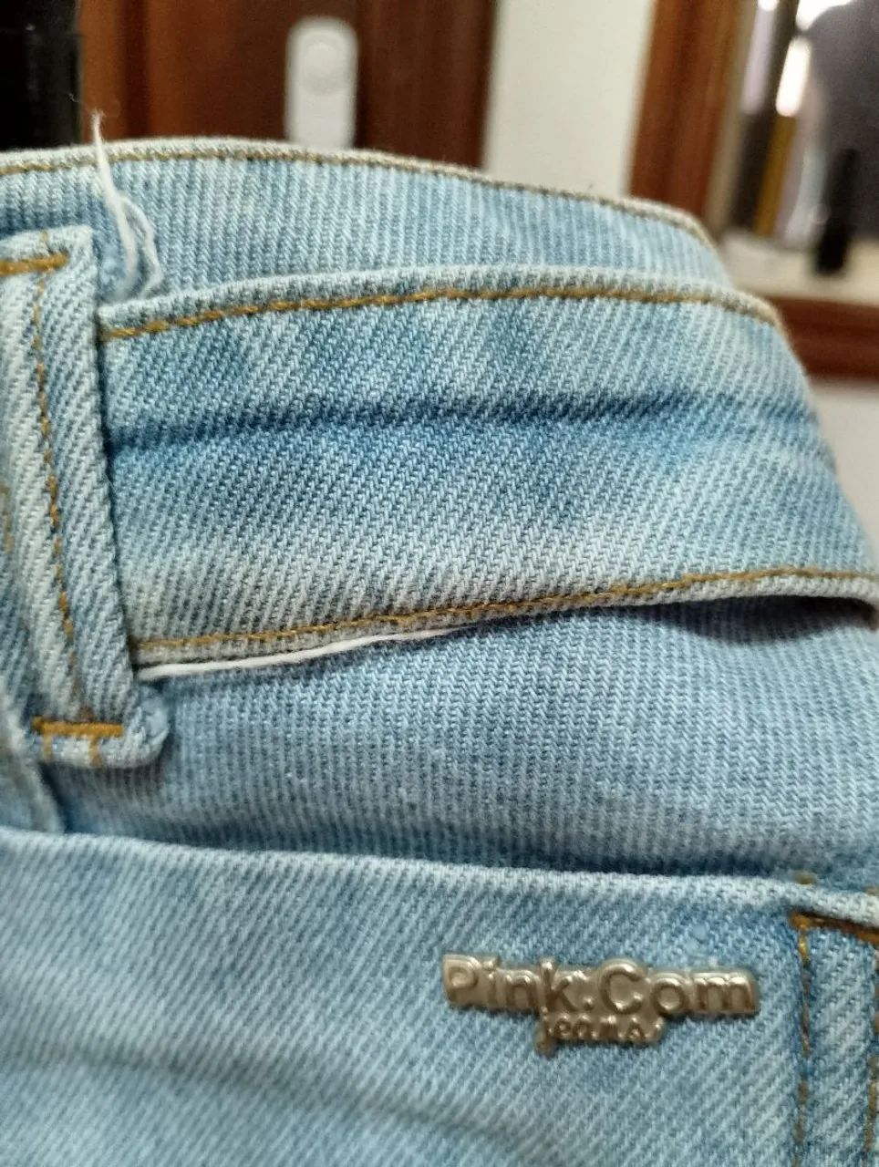 Shorts Jeans com Cinto.NOVISSIMO DE EXCELENTE QUALIDADE E ESTADO  - Foto 5