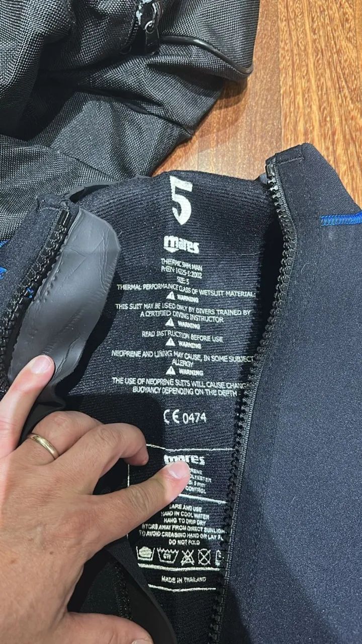 Roupa de mergulho Mares Thermic 5 mm - Tamanho 5 - Foto 3