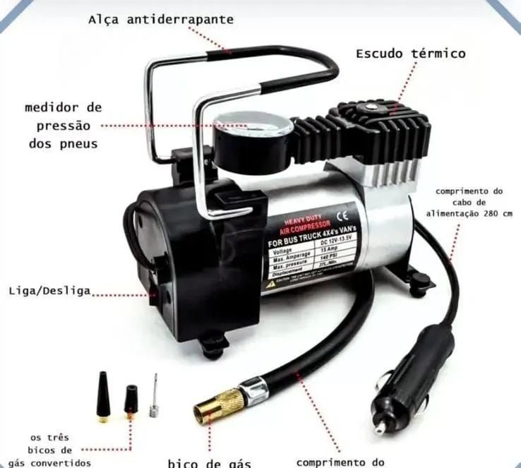 Compressor de ar mini 12v