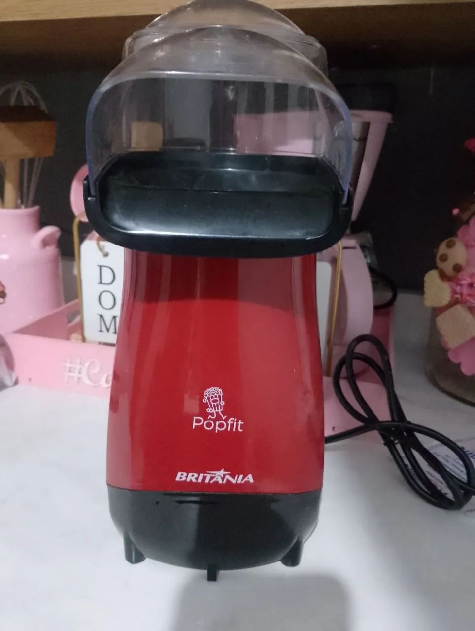 Pipoqueira Elétrica Popfit Britânia - Vermelha - Foto 2