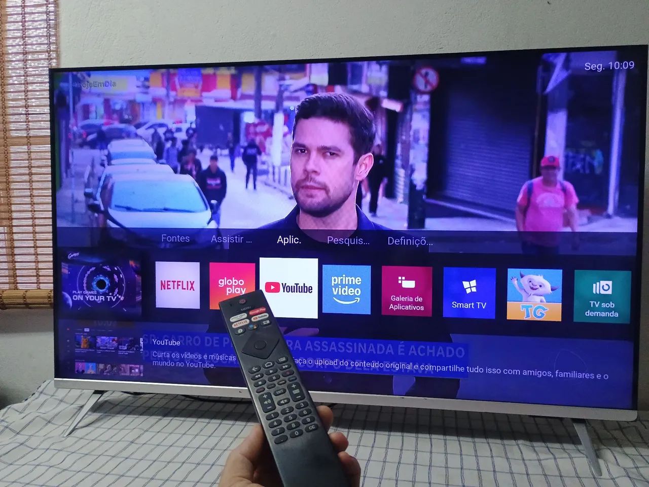 Smart TV 50 polegadas 4K (Ultra HD) em perfeito funcionamento  - Foto 4