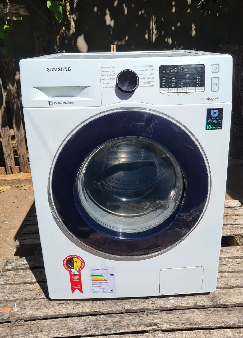 Lava e seca samsung 11.kg inverter semi-nova painel Touch-screen Entrego com garantia