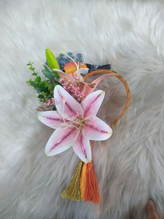 Tiara de flores para cabelo para carnaval - Foto 4