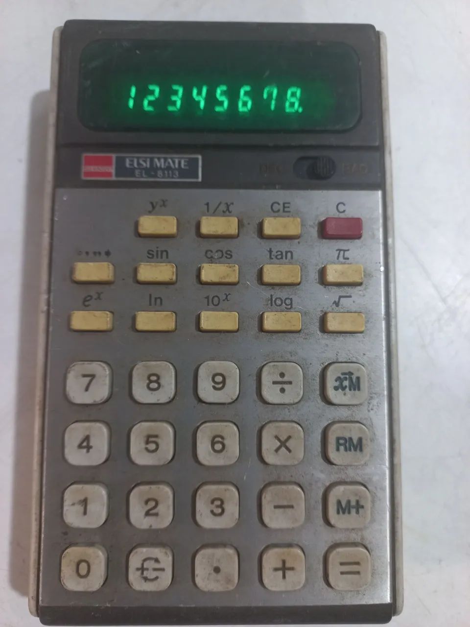 Calculadora  vintage Científica Elsi Mate EL-8113