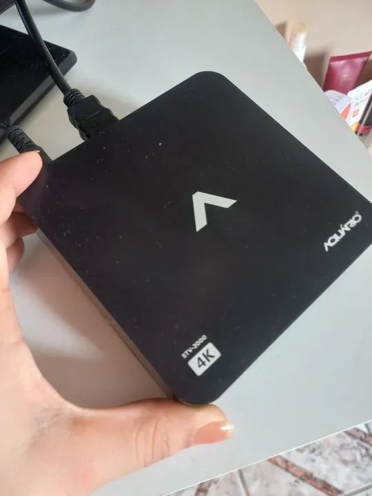 TV BOX AQUARIO 4K - Android TV Box - NOVO - Foto 2