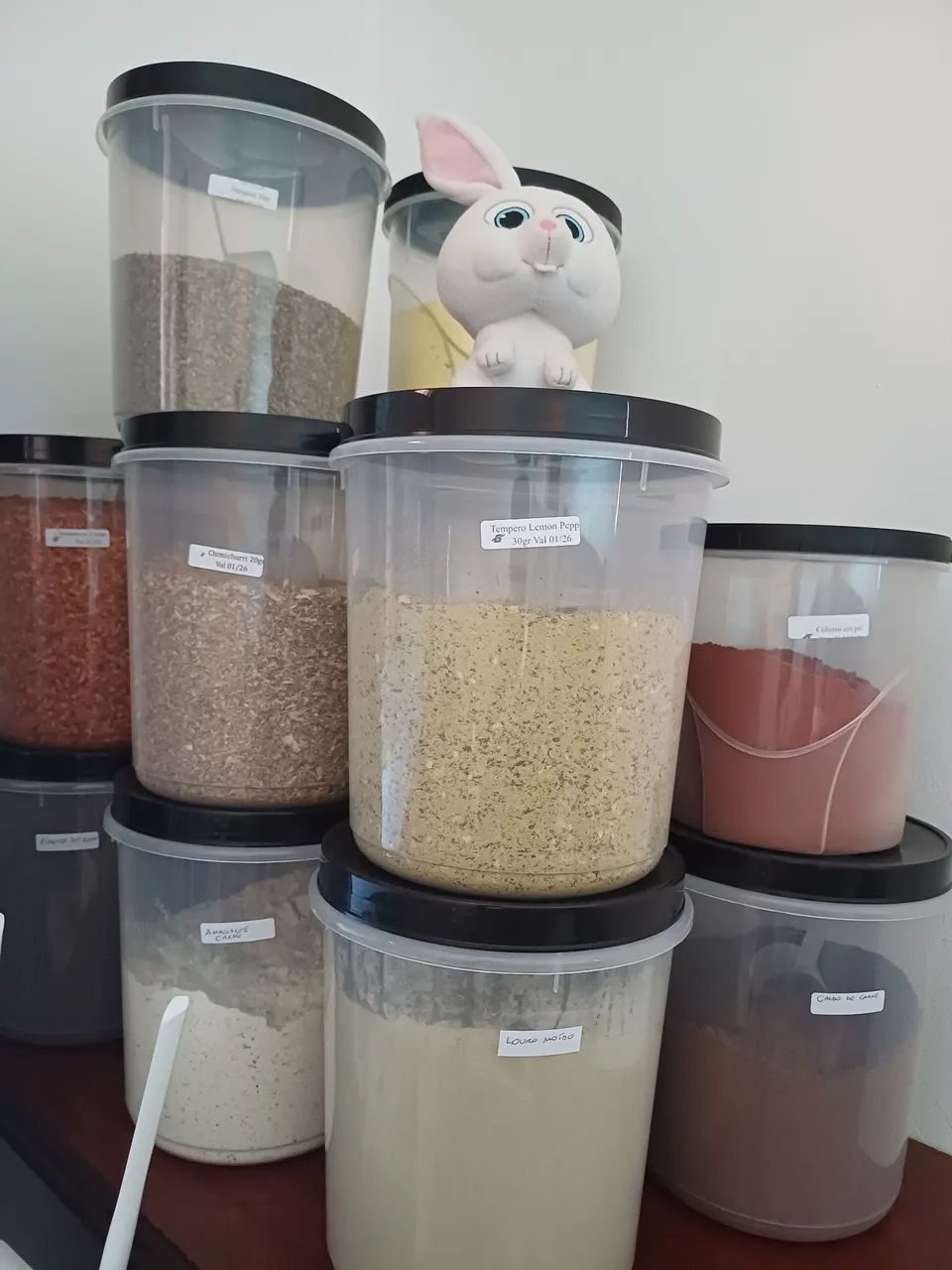 Conjunto de temperos com os potes  - Foto 2