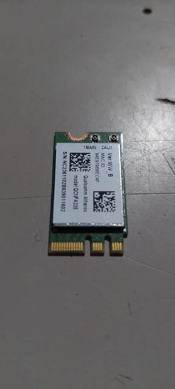 Placa de rede Wi-Fi Dell  Dw 1707  Bluetooth Qualcomm Atheros QCNFA338 - Foto 2