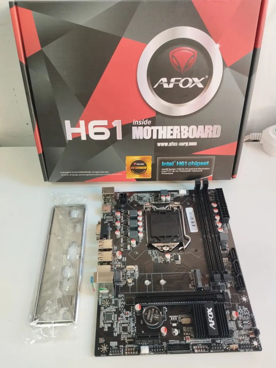 Placa mãe H61 Com Entrada pra NVME Nova *Entrego *Parcelo
