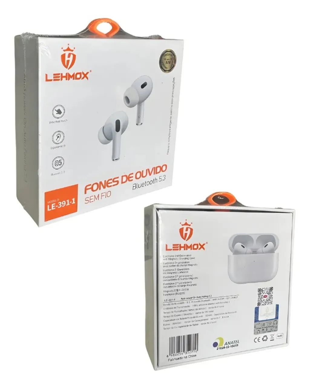 Fones De Ouvido Sem Fio Bluetooth 5.3 Lehmox Le-391-1 Potencia e conforto - Loja Coimbra  - Foto 2