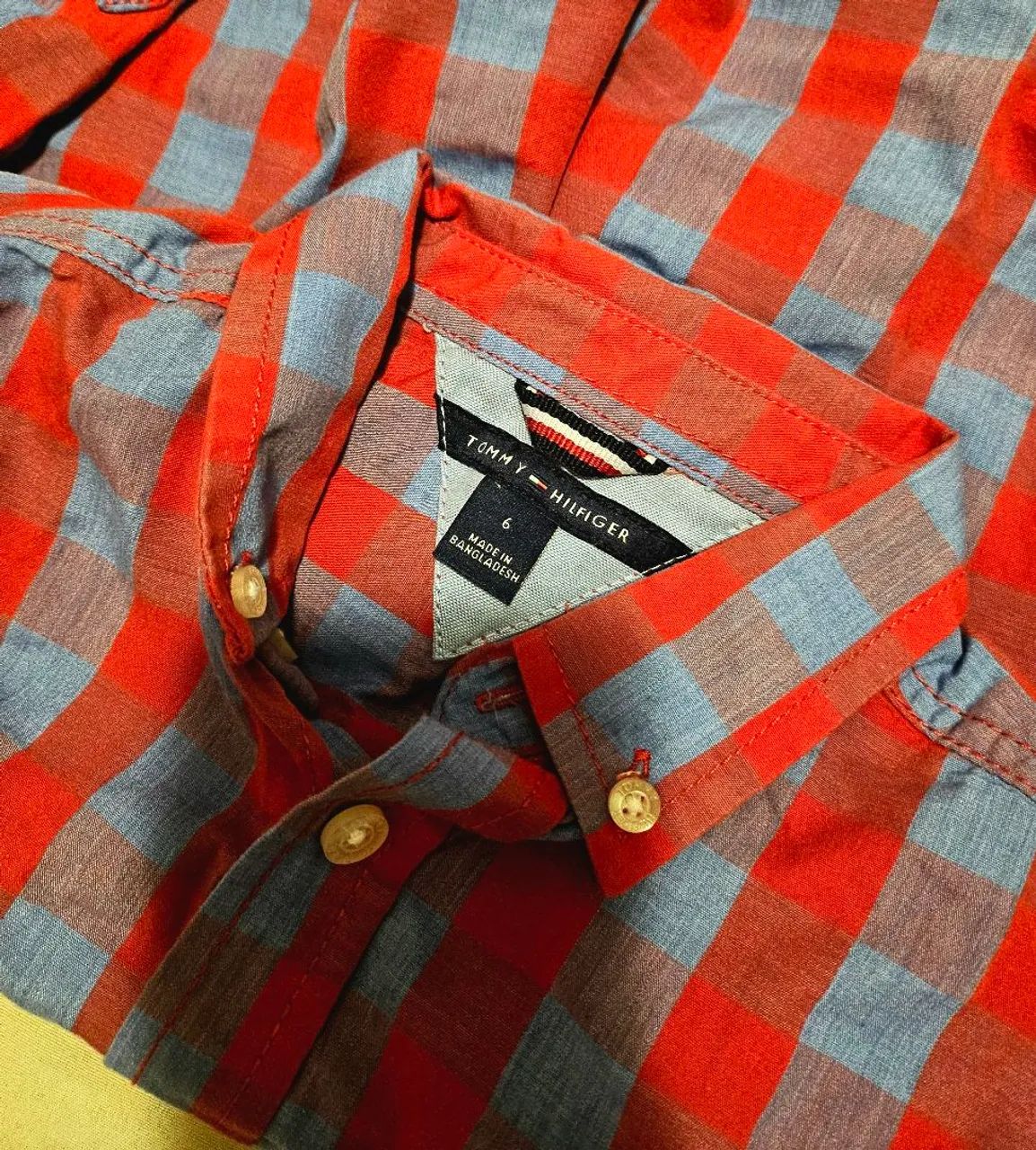 Camisa Xadrez Tommy Hilfiger Infantil - Foto 3