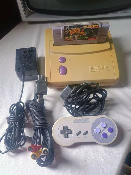 Super Nintendo com Jogo