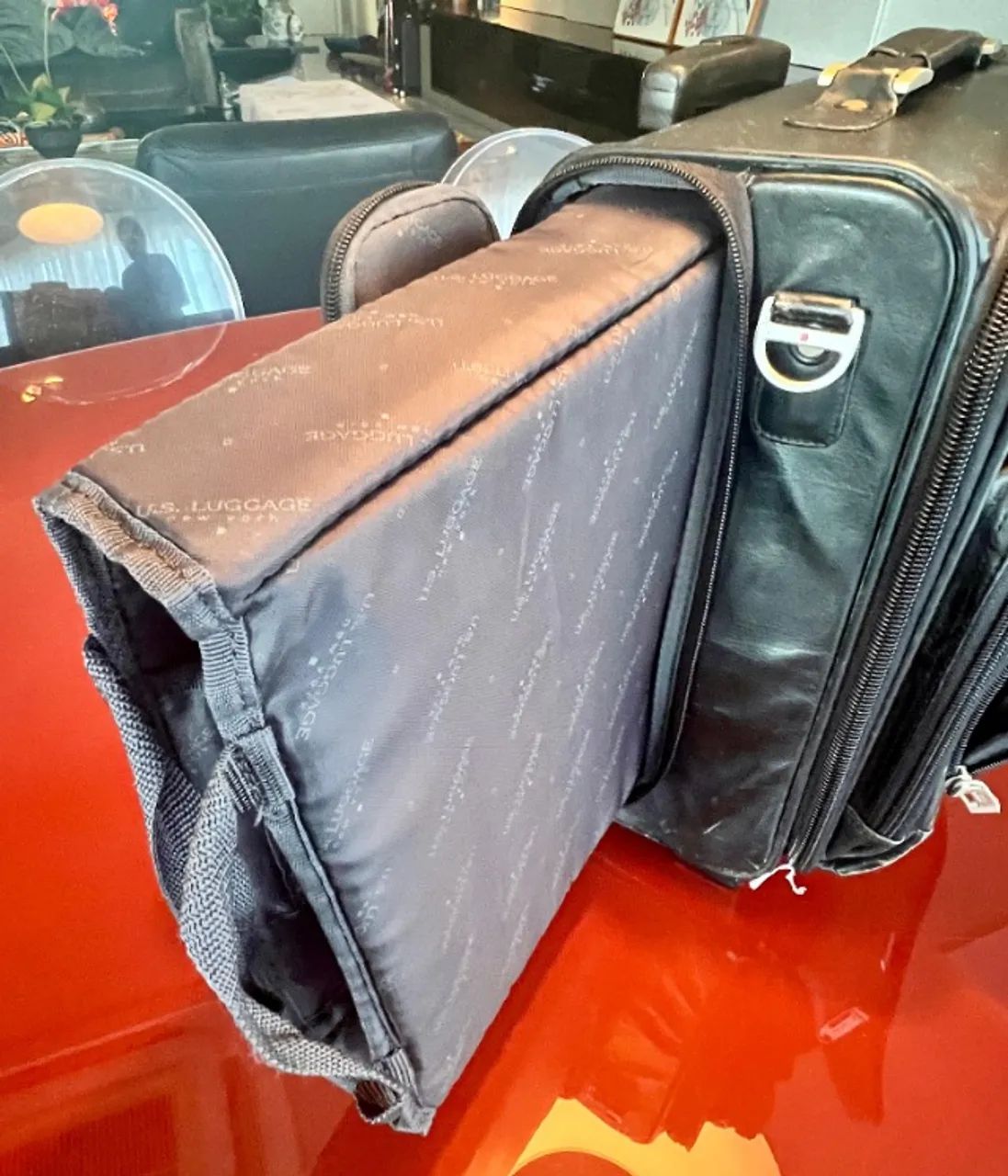 Mala de Couro legítimo U.S LUGGAGE - Foto 5