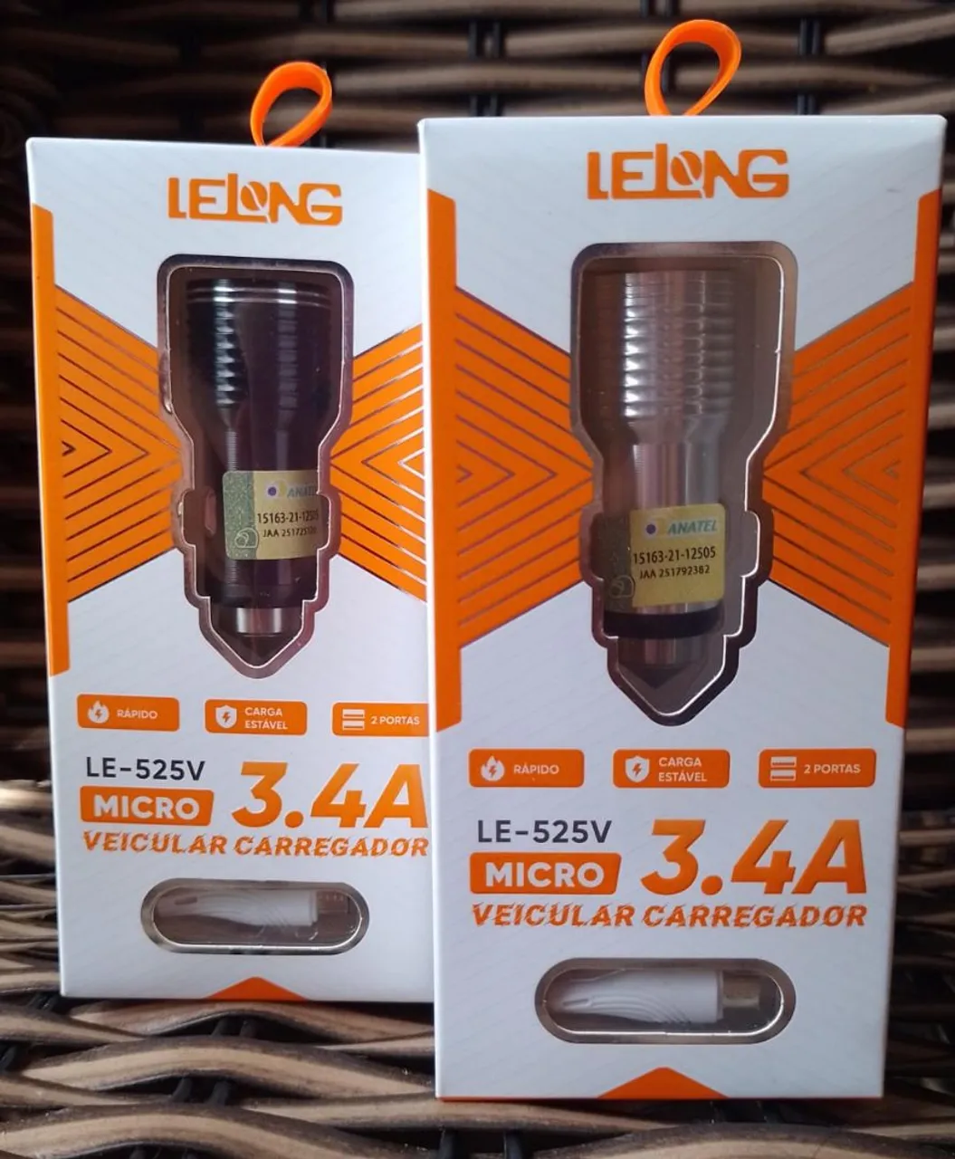 Carregador Veicular Micro USB 3.4A LeLong LE-525V