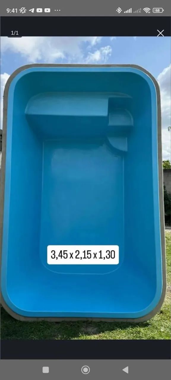 Piscina de fibra 