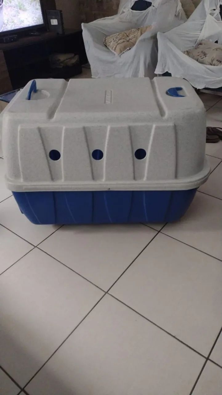 Vendo uma Caixa de transporte para cachorro porte médio, número 5 nunca usada. - Foto 2