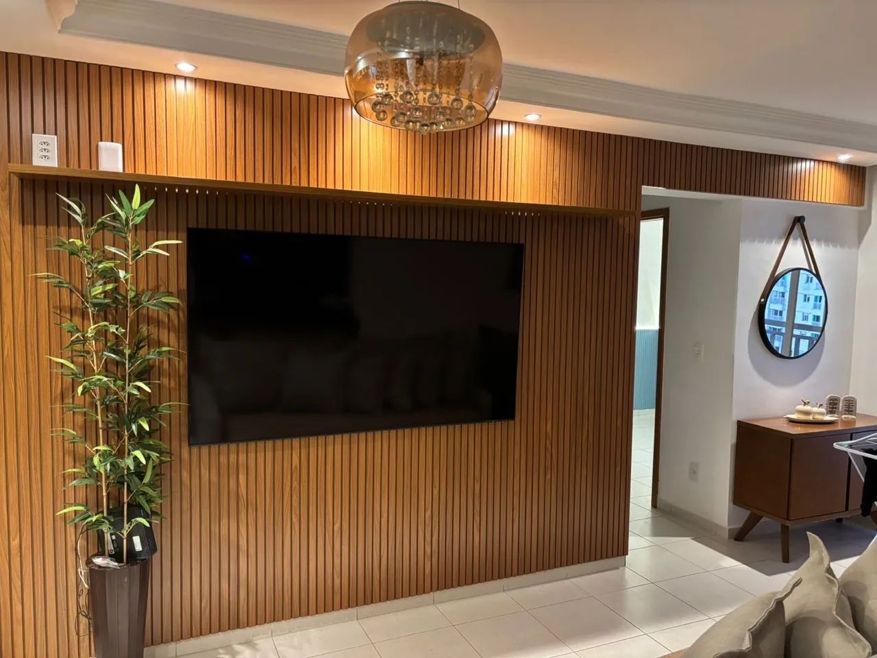 Painel ripado em MDF