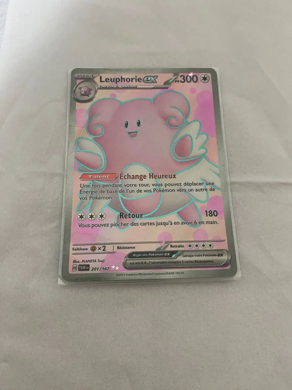 Carta Pokémon Blissey EX em francês