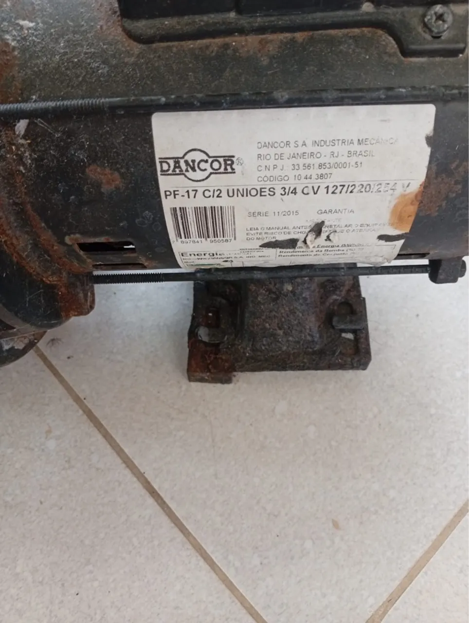 Motor Bomba Dancor PF-17 C/2 - 3/4 CV