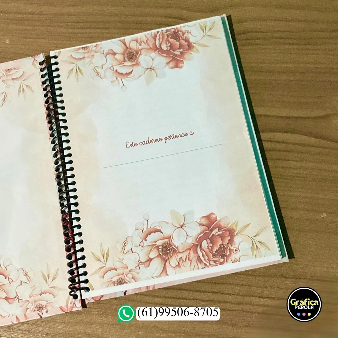 Caderno floral com versículos - Foto 2