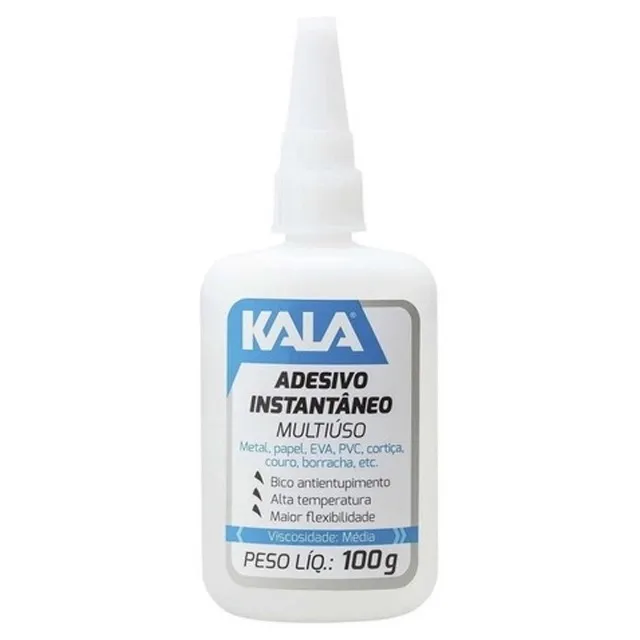 COLA ADESIVA INSTANTANEA 100G BICO ANTIENTUP - KALA