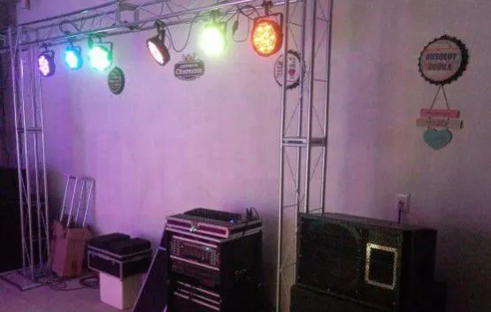 Som e iluminação profissional completo  - Foto 2