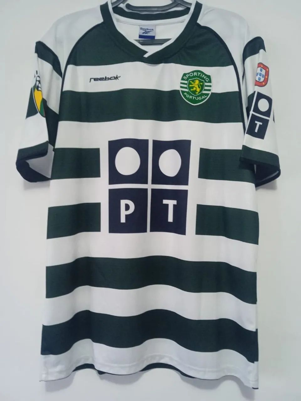 Camisa Sporting CP 2001/ 2002 #28 Ronaldo Autografada Certificada  - Foto 3