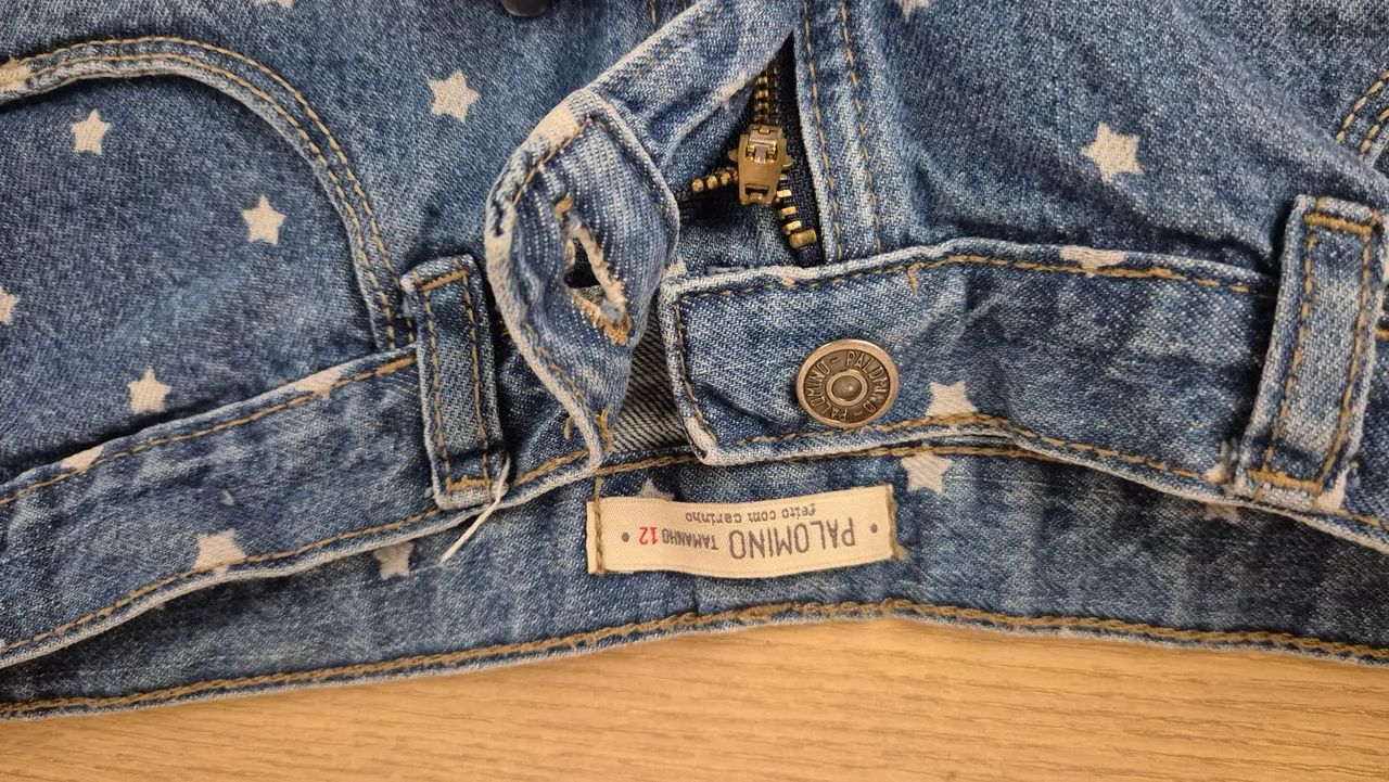 Shorts jeans com estampa de estrela - Foto 5