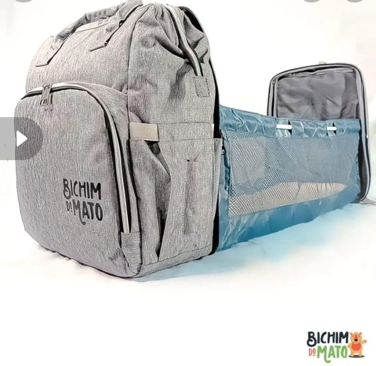 Mochila maternidade PREMIUM - Completa com Berço portátil - Térmica - Trocador de fralda - Foto 2
