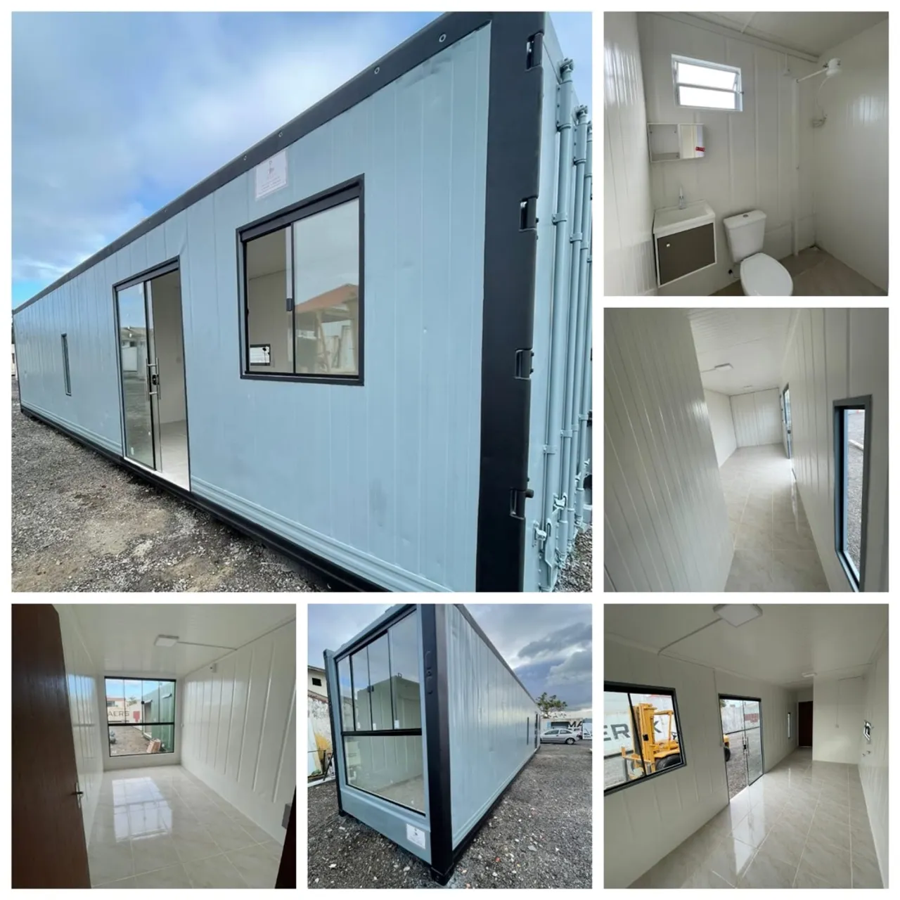 Casa container completa 12x2,44 feita no reefer.