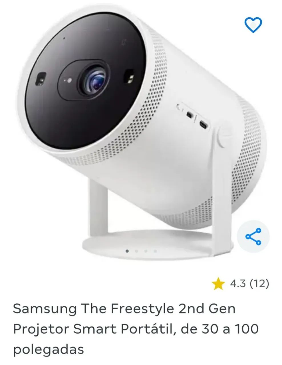 Projetor samsung freestyle 2 geração