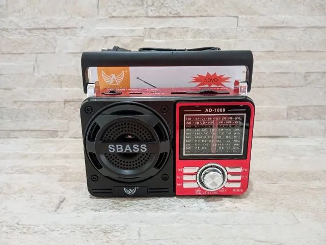 Rádio Retrô Bluetooth Portátil Mp3 Cartão Sd Pen Drive Am Fm - Foto 3