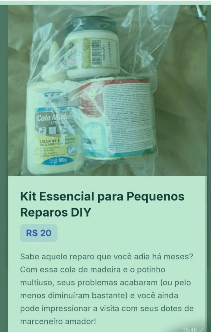 Kit especial de reparo para pequeno detalhes DIY! 