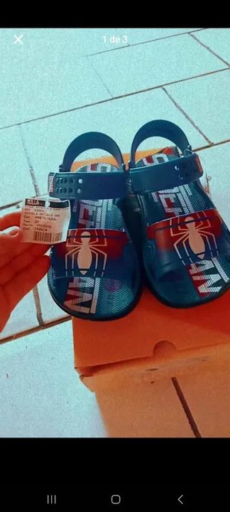 Sandálias Infantil Homem Aranha
