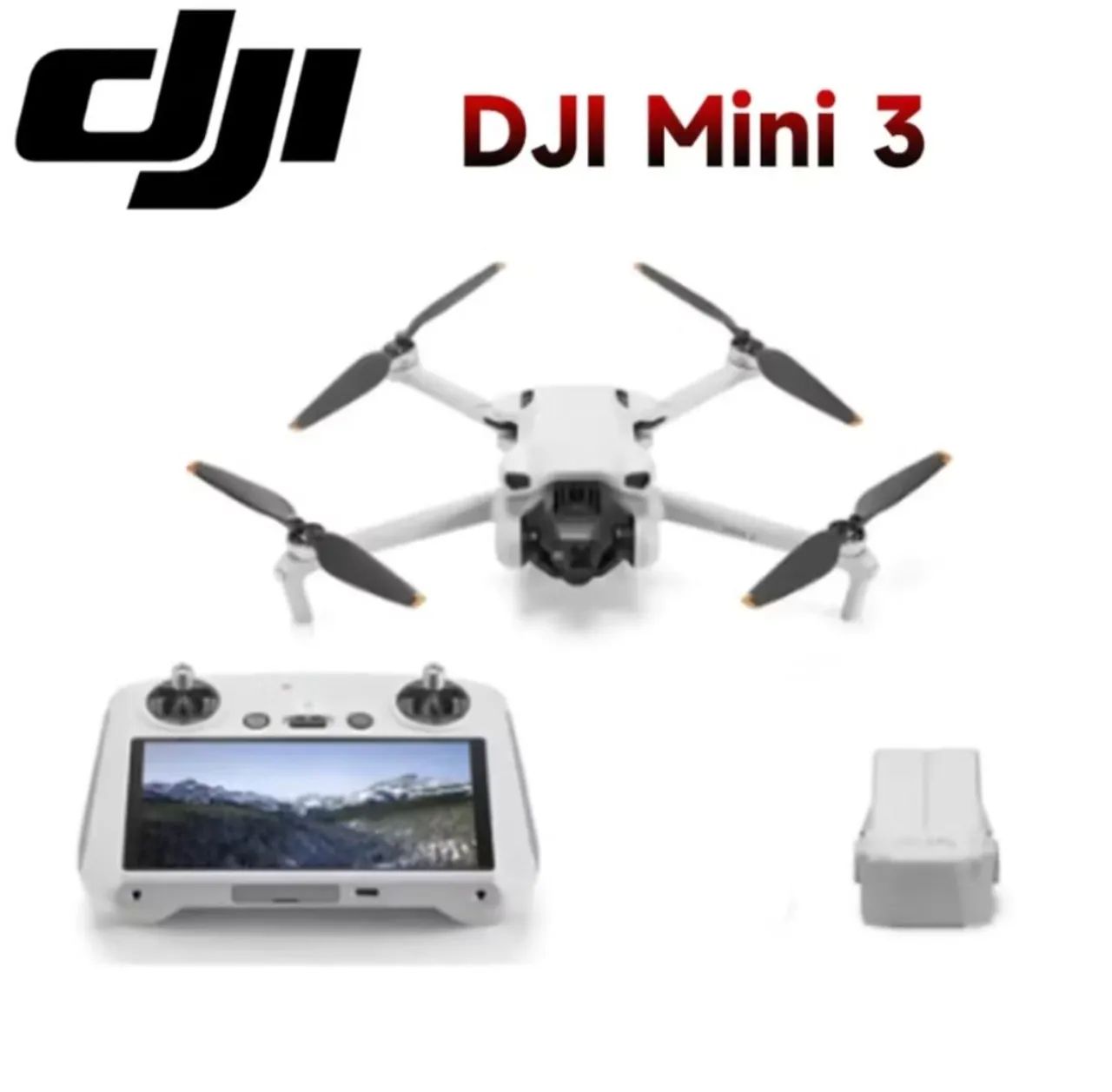Drone DJI Mini 3 4K controle com tela lacrado<br><br><br>original Profissional Standard 1 Bateria